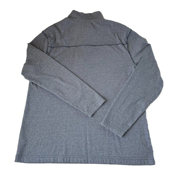 Ocean + Coast 1/4 Zip Long Sleeve Pullover Mens Heather Blue Soft Size XL - Picture 2 of 12